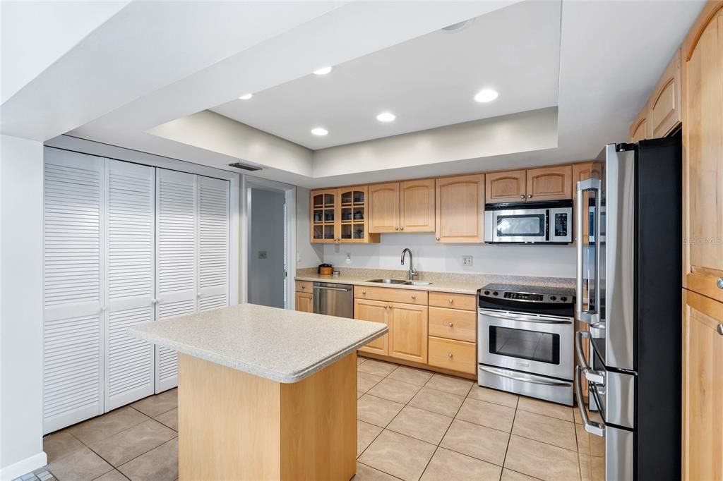 Interior, Kitchen, Recessed Lighting, Stainless Steel Appliances