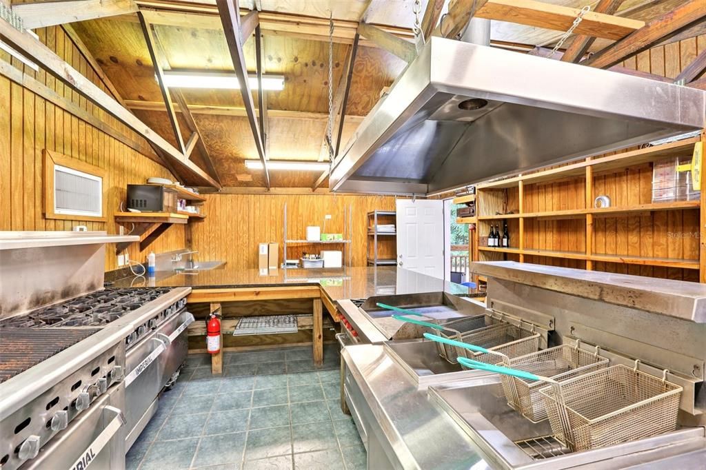 Interior, Kitchen, Stainless Steel Appliances, Wooden Ceilings, Wooden Walls