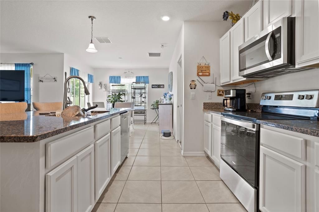 Interior, Kitchen, Pendant Lights, Recessed Lighting