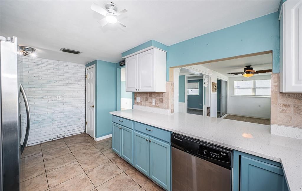 Interior, Kitchen, Stone Walls