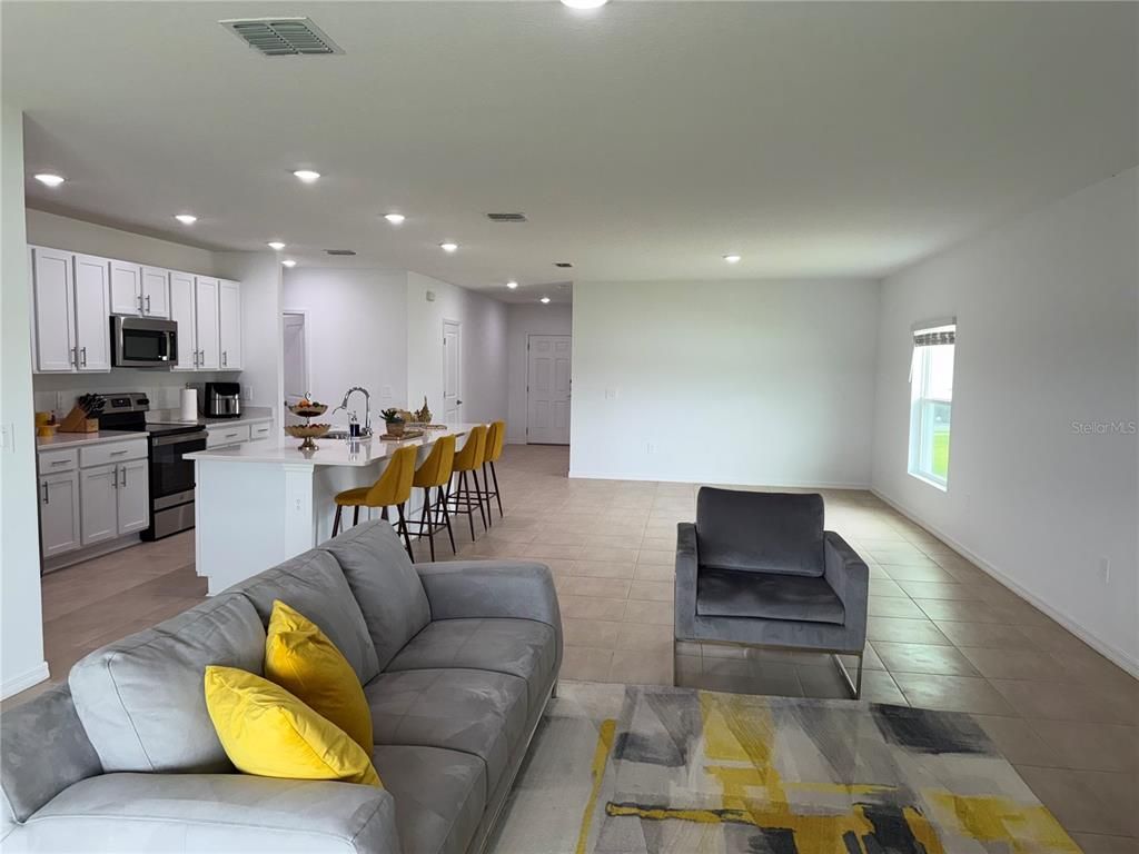 Interior, Kitchen, Living room, Recessed Lighting, Stainless Steel Appliances