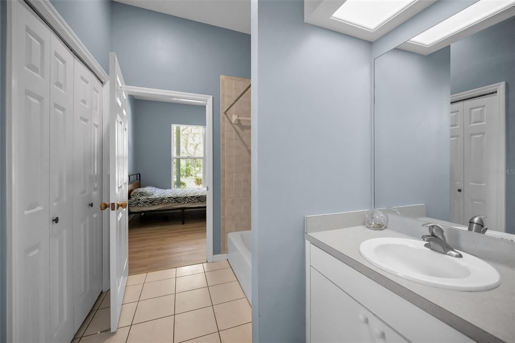 Bathroom, Interior, Wood Texture Flooring