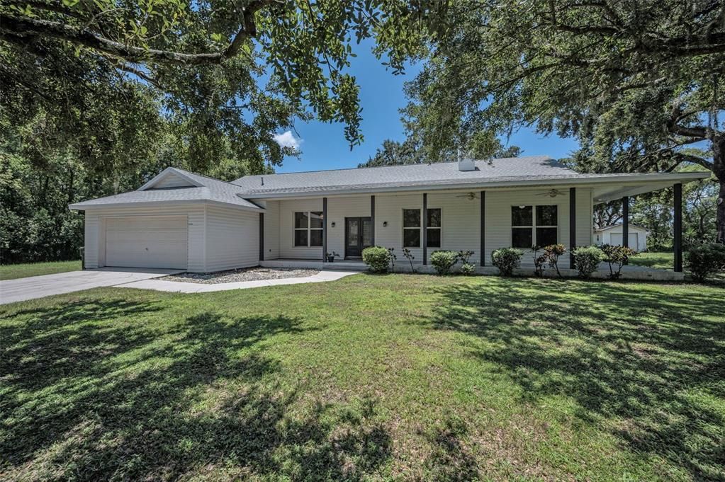Attached, Backyard, Detached Garage, Exterior, Facade, Ranch