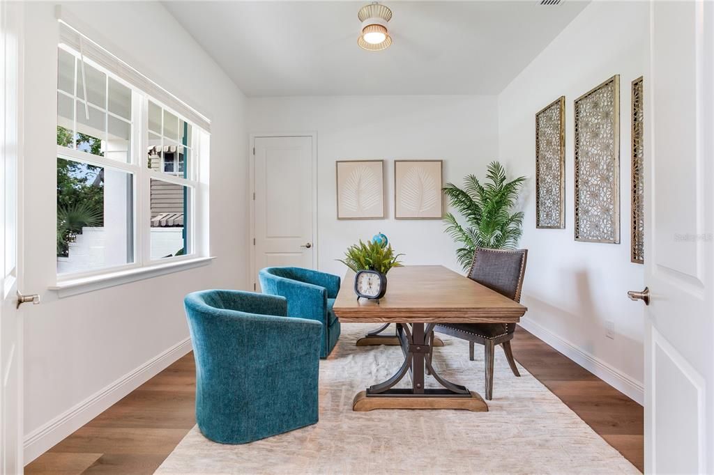Dining room, Interior, Wood Texture Flooring