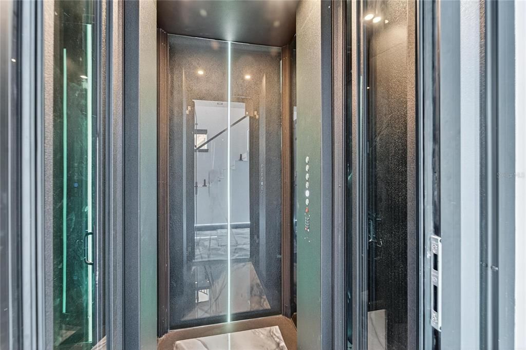 Elevator, Interior, Recessed Lighting