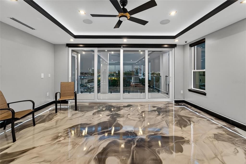 Interior, Marble, Recessed Lighting