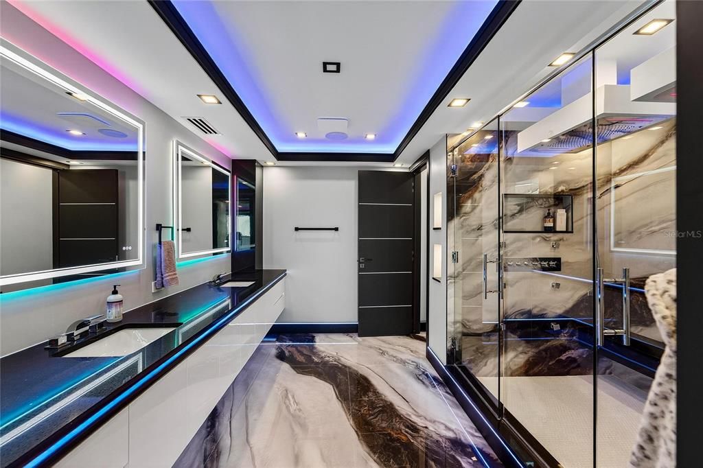 Interior, Marble, Recessed Lighting