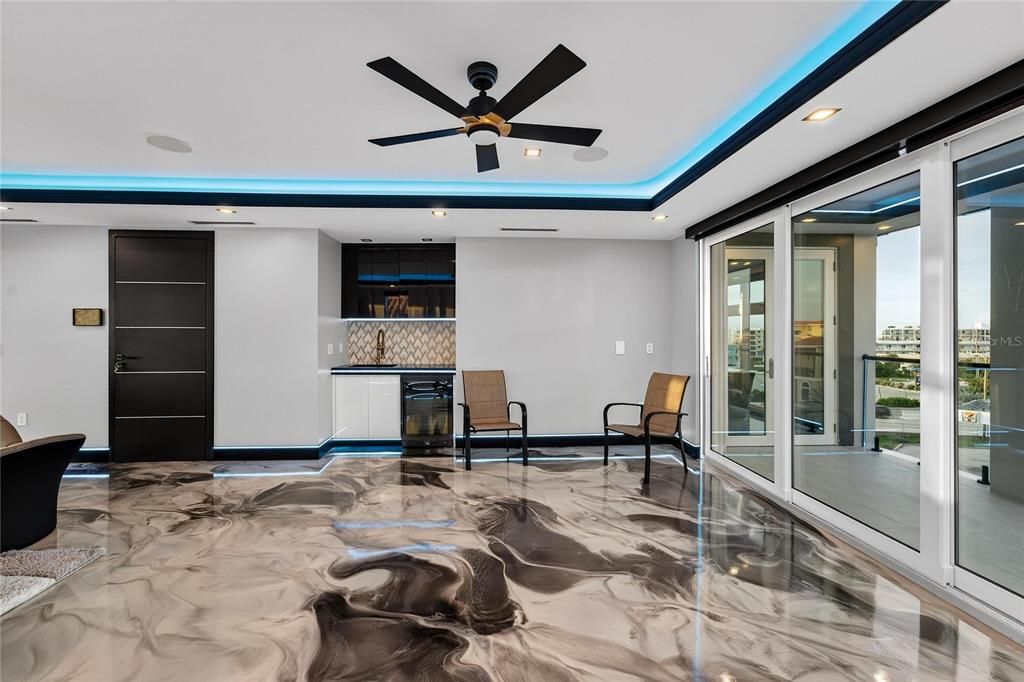 Interior, Marble, Recessed Lighting
