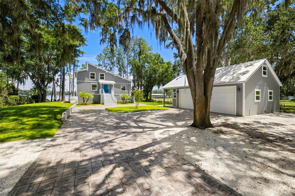 Backyard, Detached Garage, Exterior