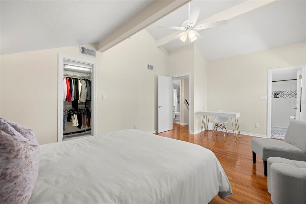Bedroom, Interior, Wood Texture Flooring