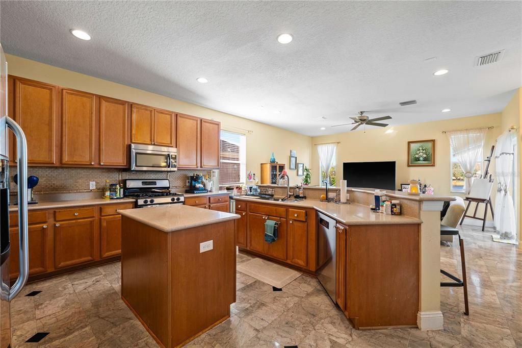 Interior, Kitchen, Recessed Lighting, Stainless Steel Appliances