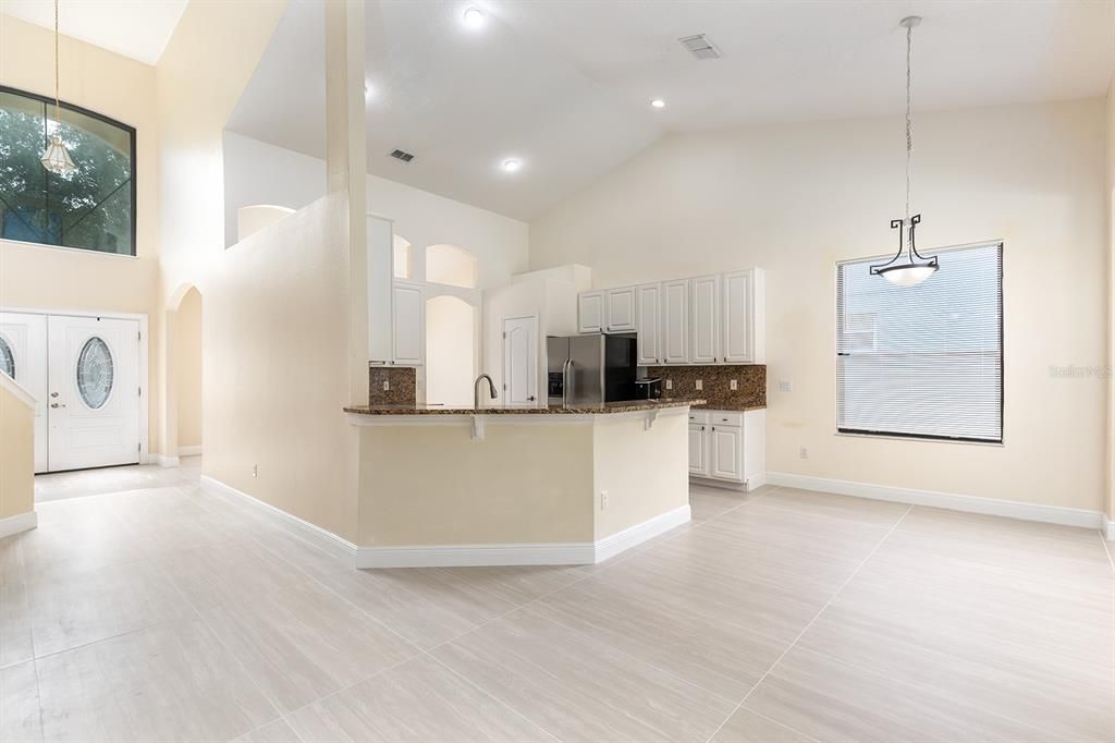 Interior, Kitchen, Pendant Lights, Recessed Lighting