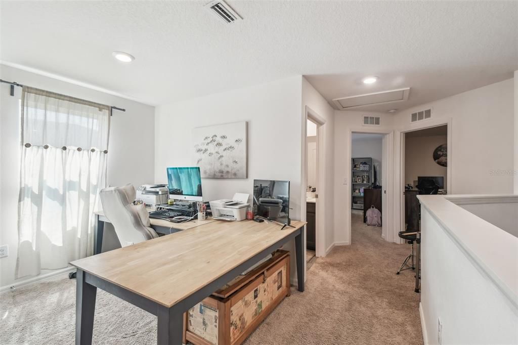 Home Office, Interior, Recessed Lighting
