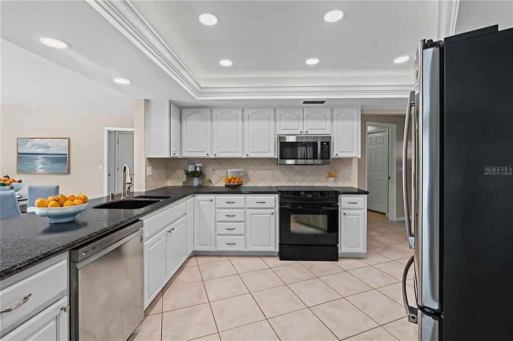 Interior, Kitchen, Recessed Lighting, Stainless Steel Appliances
