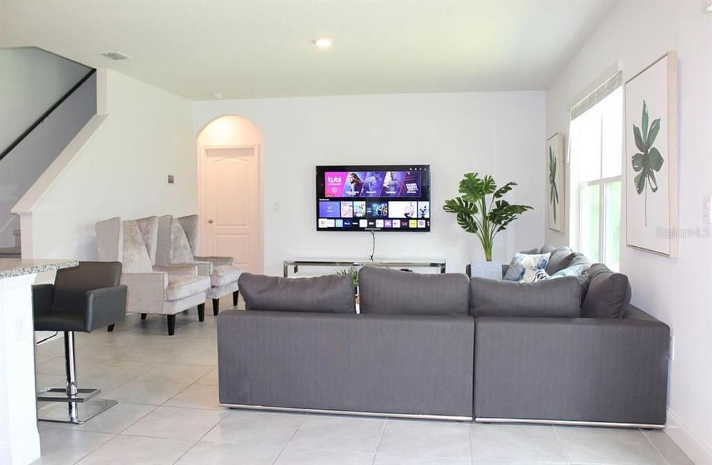 Interior, Living room, Recessed Lighting