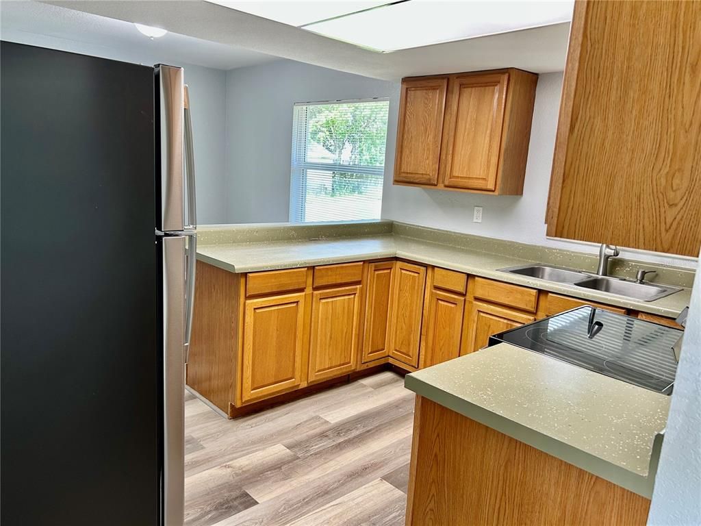 Interior, Kitchen, Wood Texture Flooring