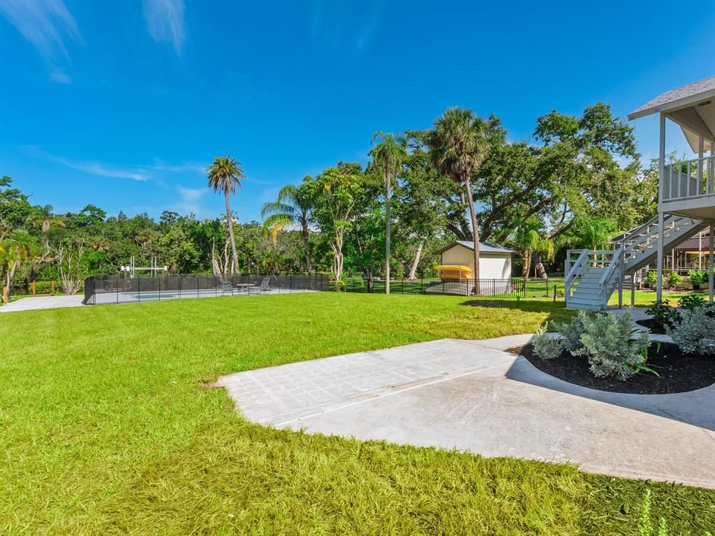 Backyard, Detached Garage, Exterior