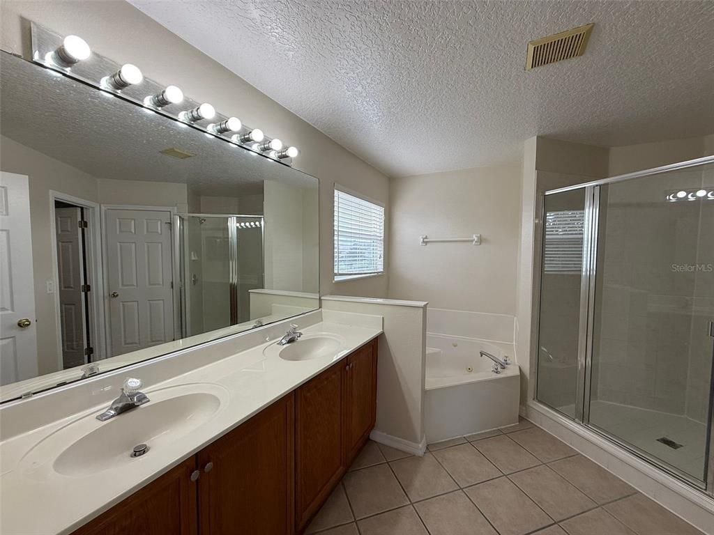 Bathroom, Dual Sink Vanities, Glass Shower, Interior