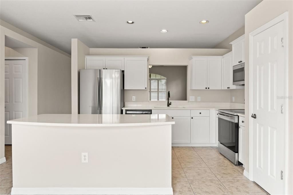 Interior, Kitchen, Recessed Lighting, Stainless Steel Appliances