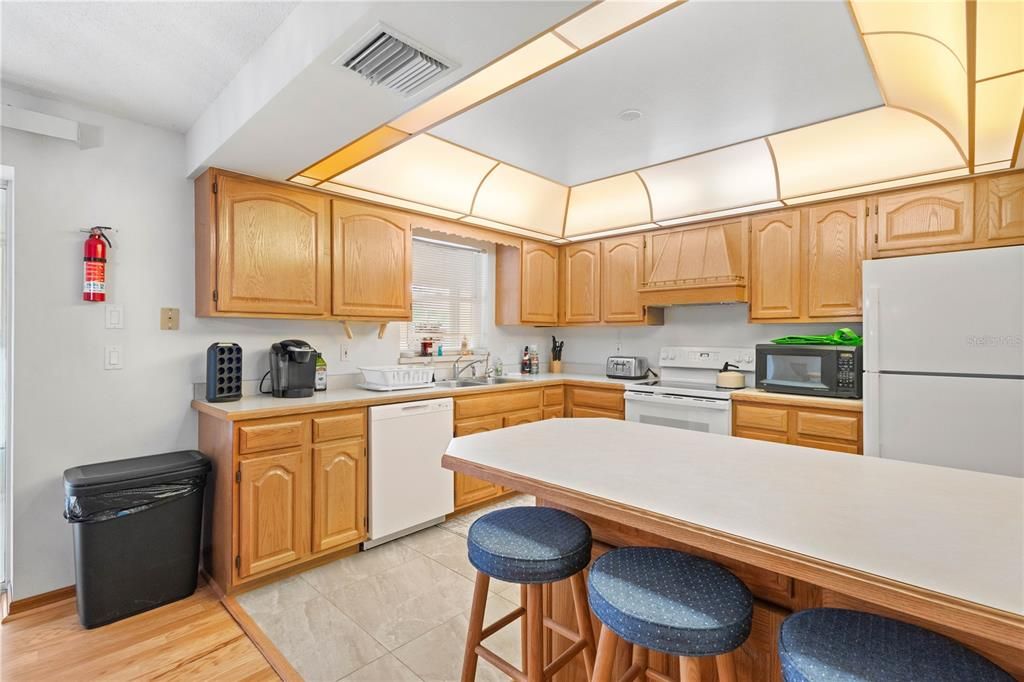 Interior, Kitchen, Wood Texture Flooring