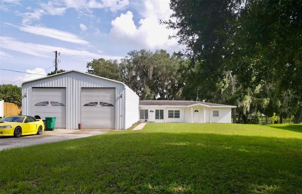 Backyard, Detached Garage, Exterior