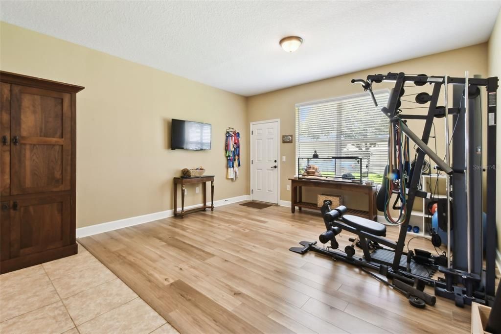 Fitness Equipment, Interior, Wood Texture Flooring