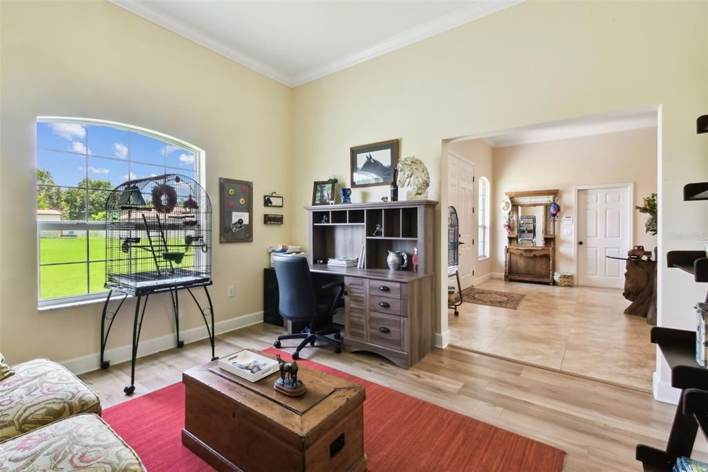 Home Office, Interior, Wood Texture Flooring