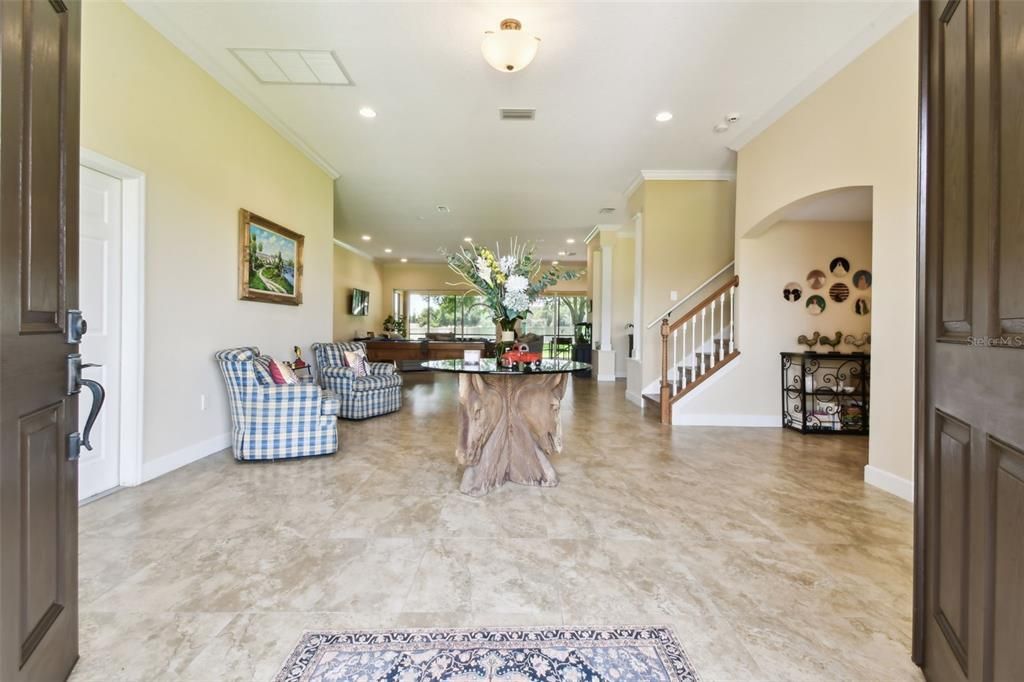 Interior, Living room, Recessed Lighting