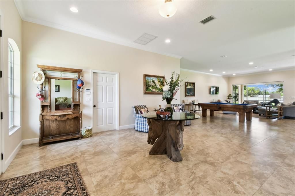 Billiard Table, Game Room, Interior, Living room, Recessed Lighting