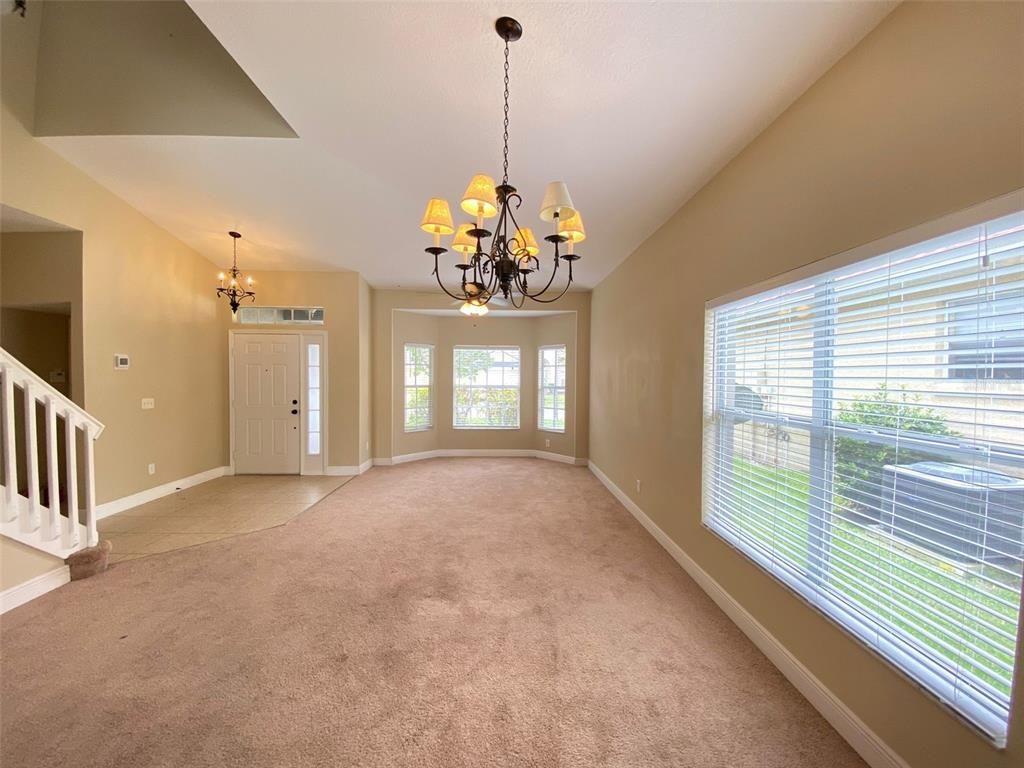 Chandelier, Empty room, Interior