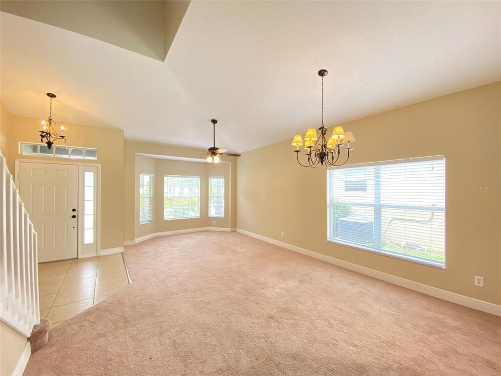Chandelier, Empty room, Interior