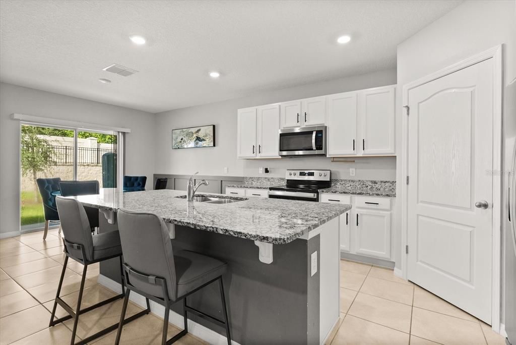 Interior, Kitchen, Recessed Lighting, Stainless Steel Appliances
