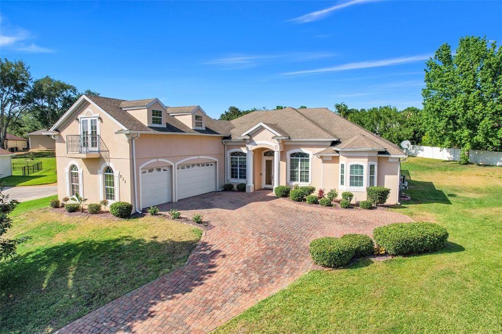 Attached, Backyard, Exterior, Facade, French Provincial