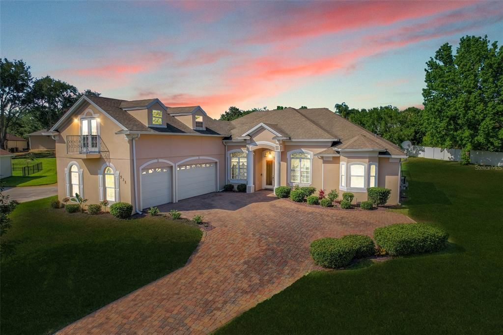 Attached, Backyard, Exterior, Facade, French Provincial