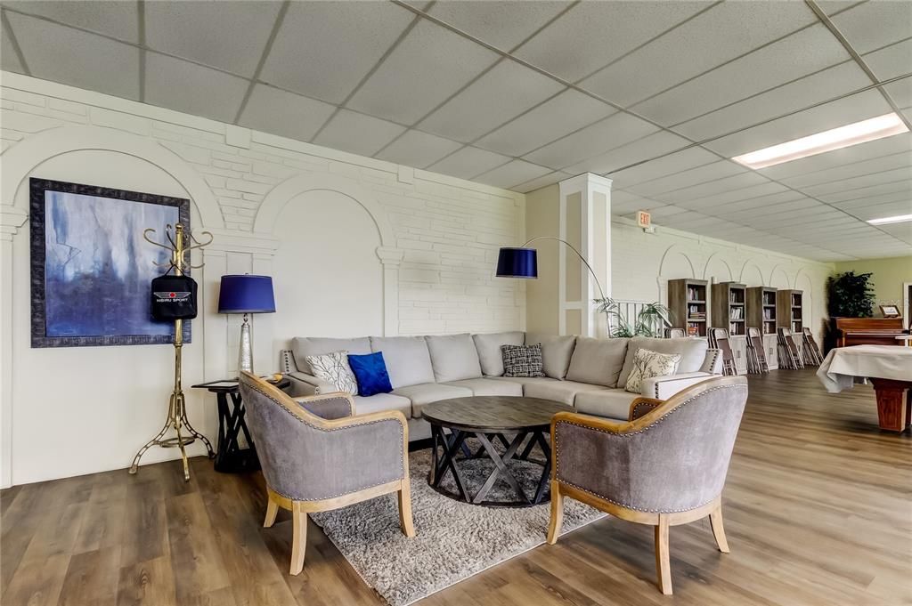 Interior, Living room, Stone Walls, Wood Texture Flooring