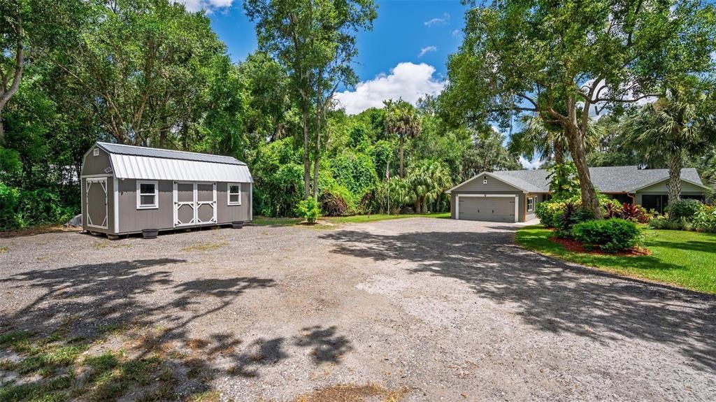 Backyard, Detached Garage, Exterior