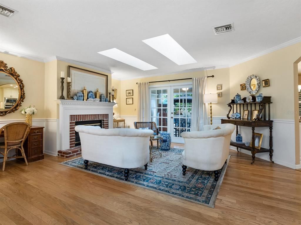 Fireplace, Interior, Living room, Wood Texture Flooring