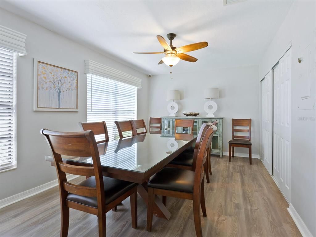 Dining room, Interior, Wood Texture Flooring
