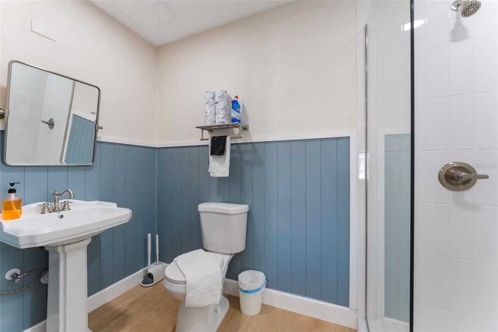 Bathroom, Interior, Wood Texture Flooring