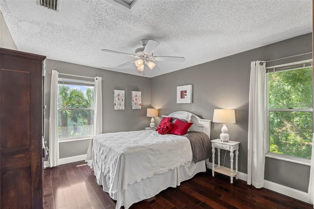 Bedroom, Interior, Wood Texture Flooring