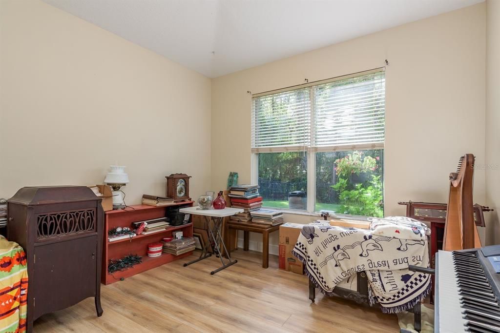 Home Office, Interior, Piano, Wood Texture Flooring