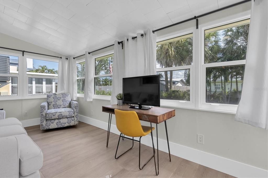 Home Office, Interior, Wood Texture Flooring