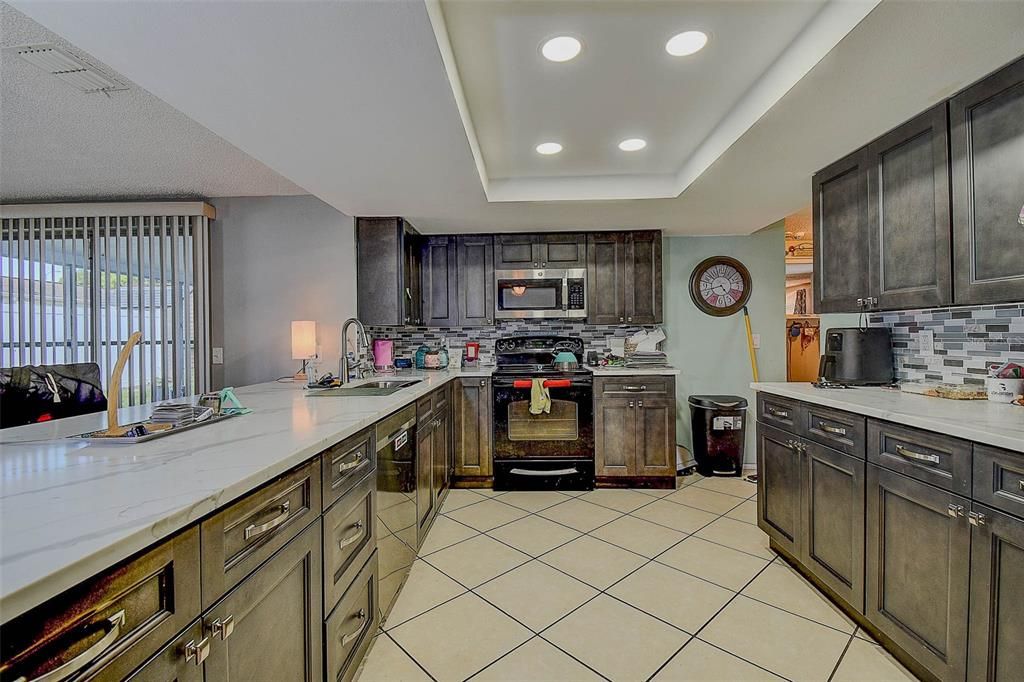 Interior, Kitchen, Recessed Lighting, Stainless Steel Appliances