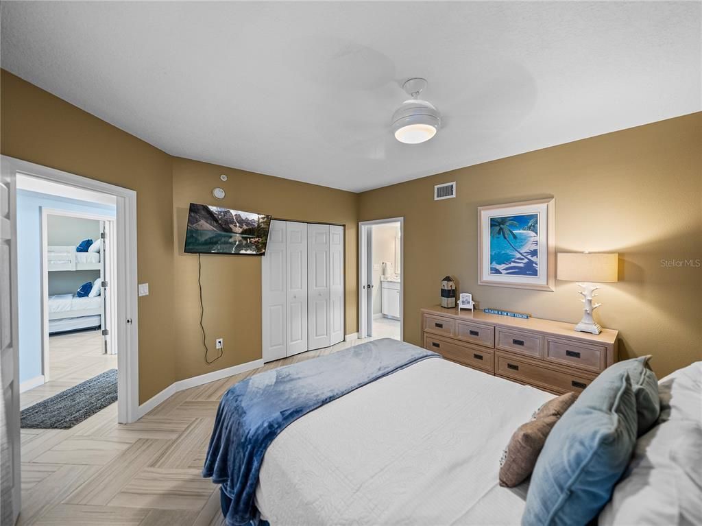 Bedroom, Interior, Wood Texture Flooring