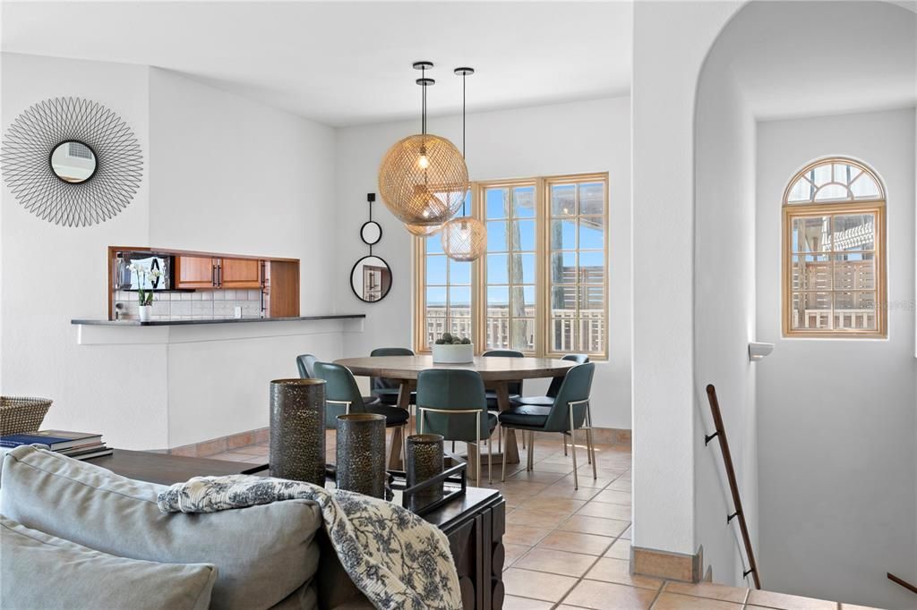 Dining room, Interior, Pendant Lights