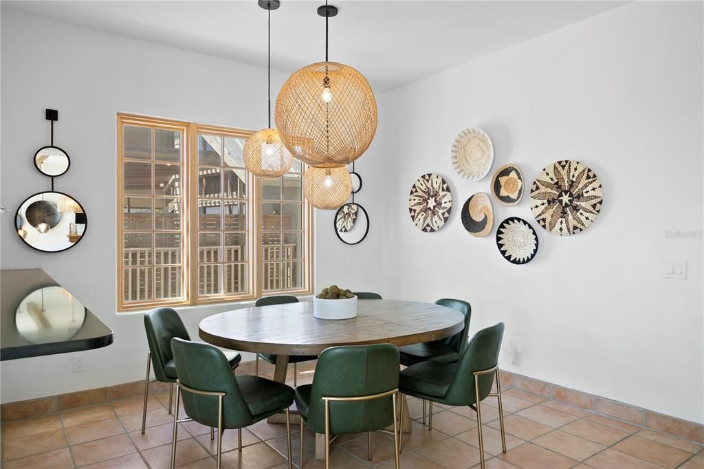 Dining room, Interior, Pendant Lights