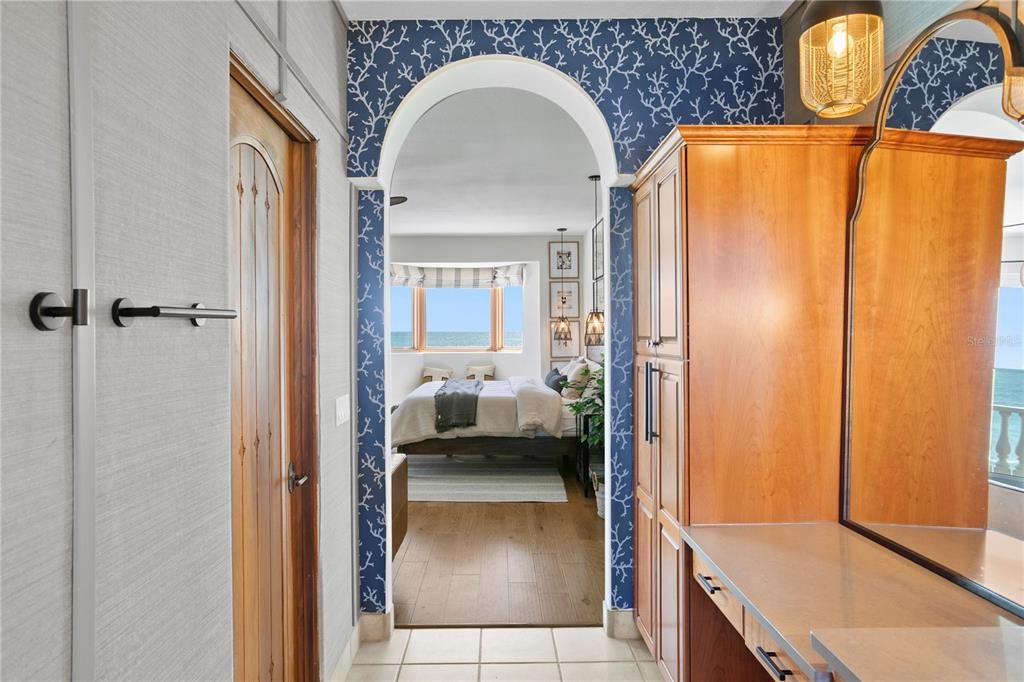 Bedroom, Interior, Water, Wood Texture Flooring