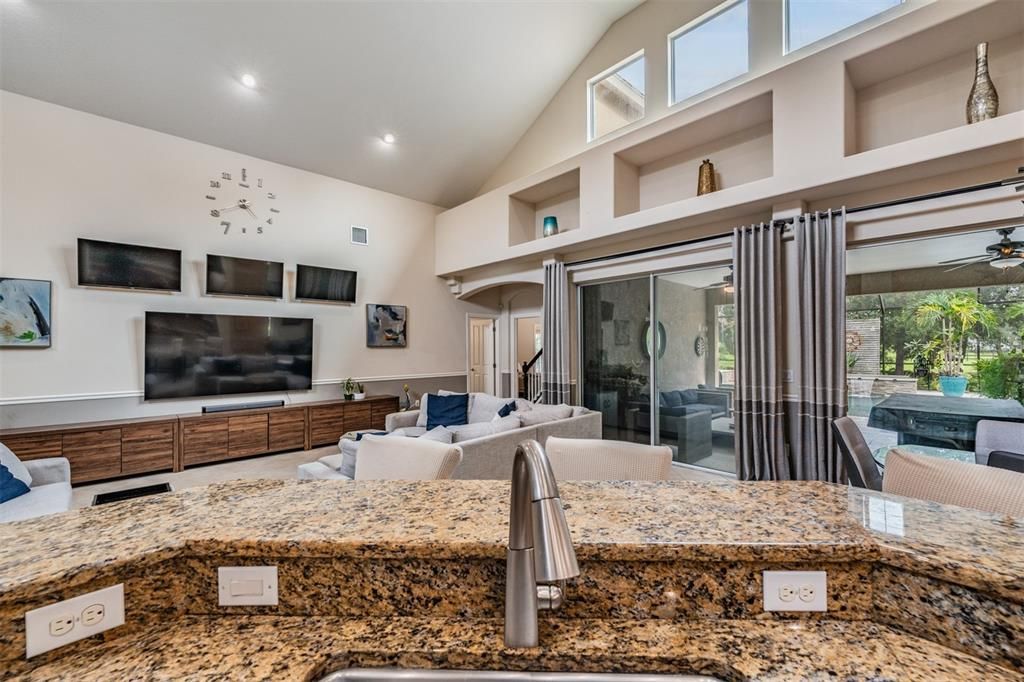 Interior, Living room, Recessed Lighting