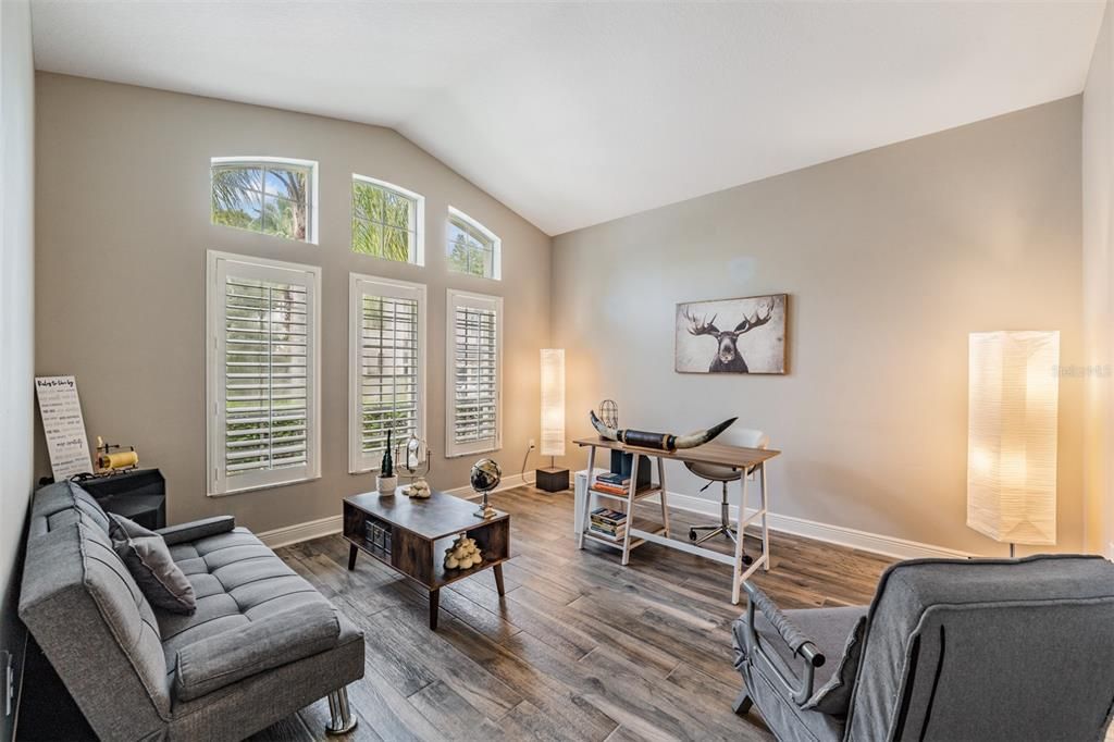 Home Office, Interior, Wood Texture Flooring
