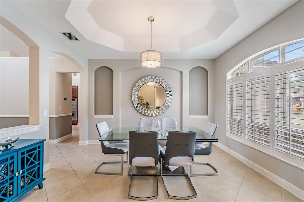 Dining room, Interior, Pendant Lights